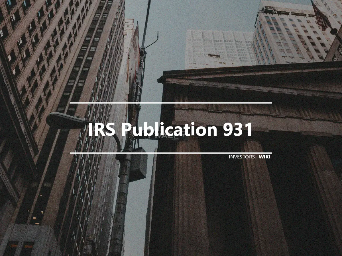 IRS Publication 931