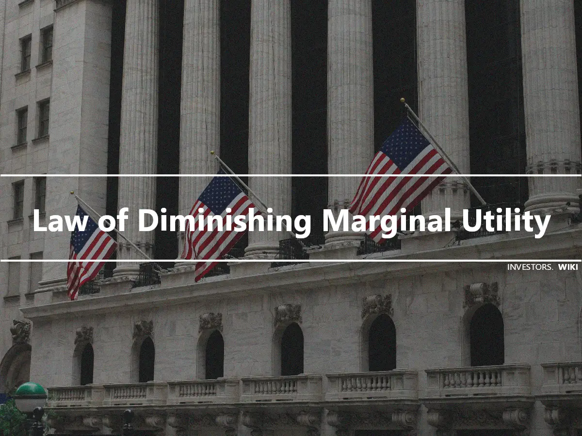 Law of Diminishing Marginal Utility