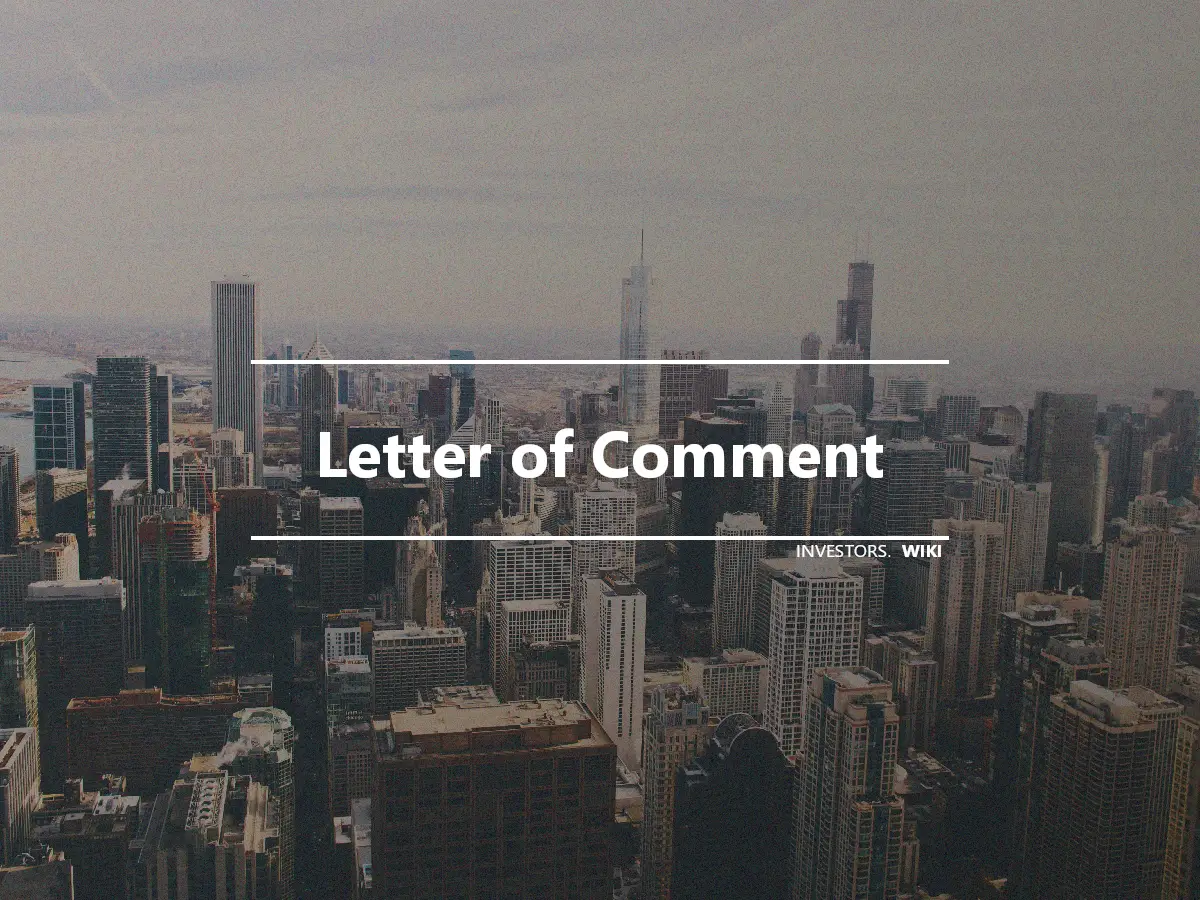 Letter of Comment