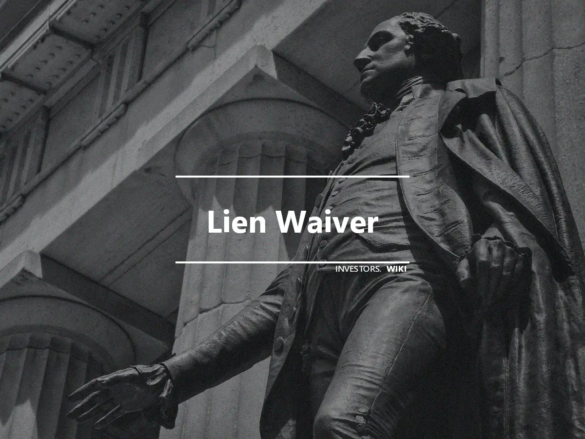 Lien Waiver