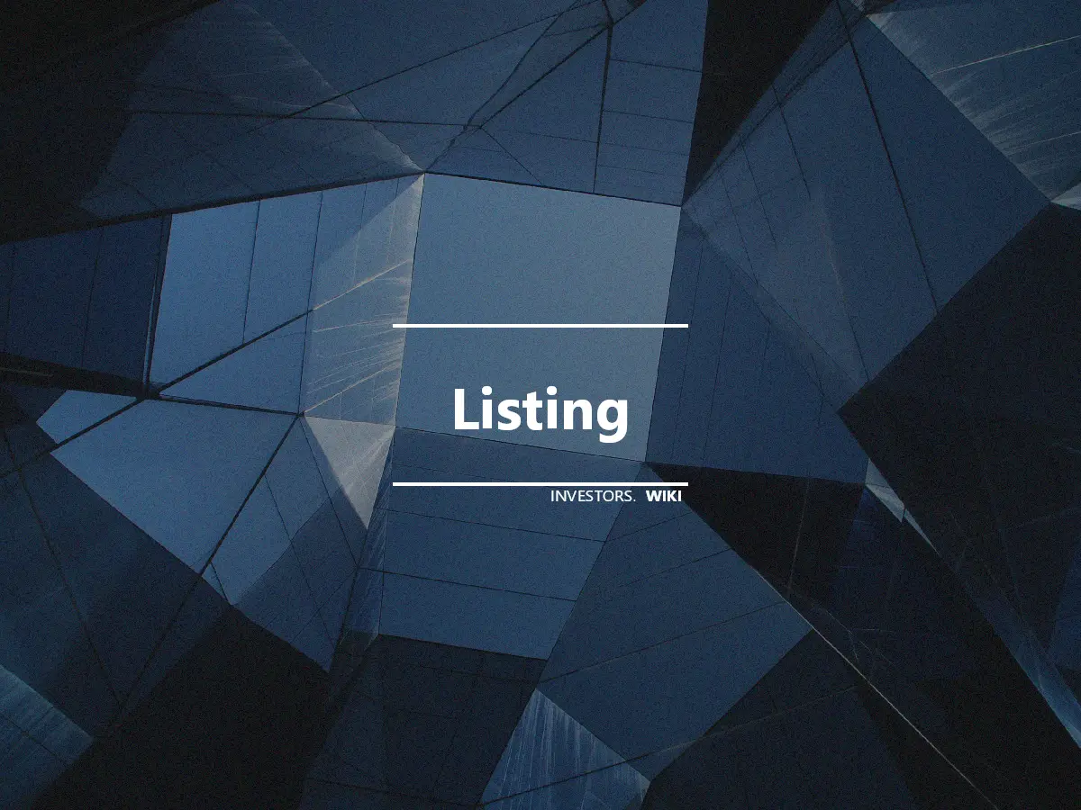 Listing