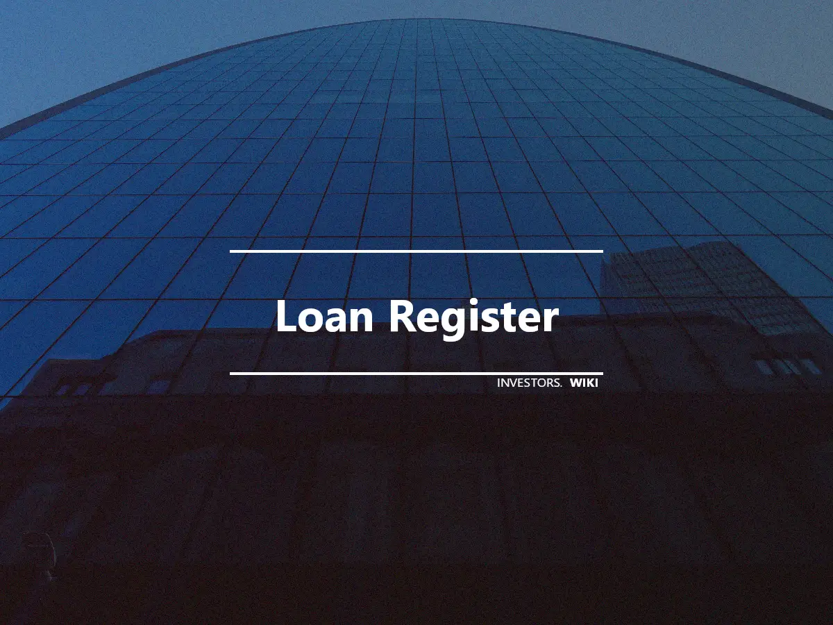 Loan Register