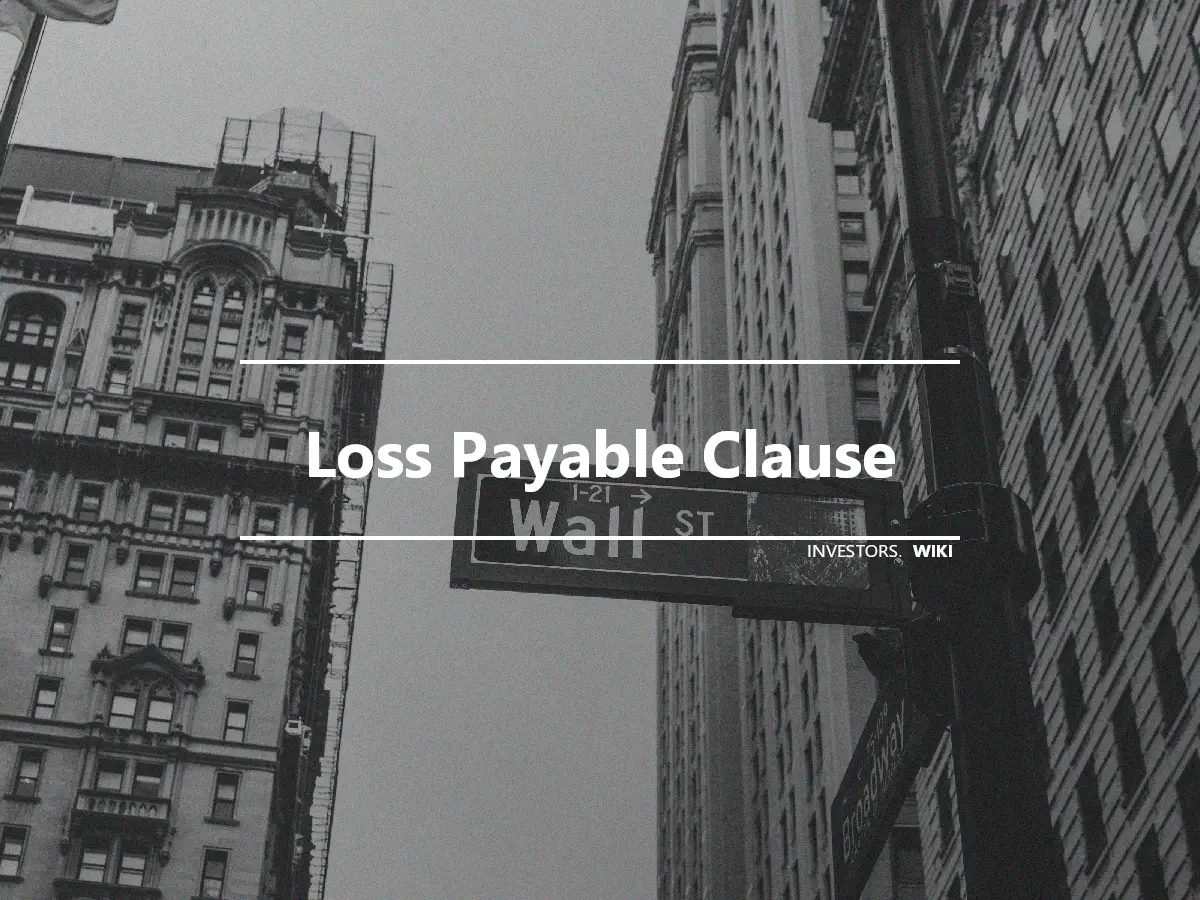 Loss Payable Clause