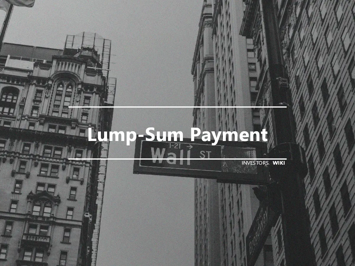 Lump-Sum Payment