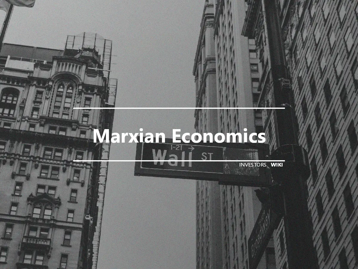 Marxian Economics