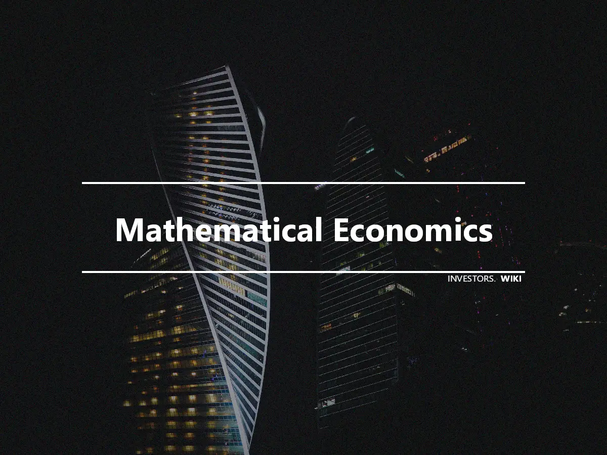 Mathematical Economics