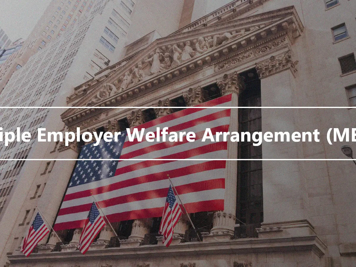Multiple Employer Welfare Arrangement (MEWA)