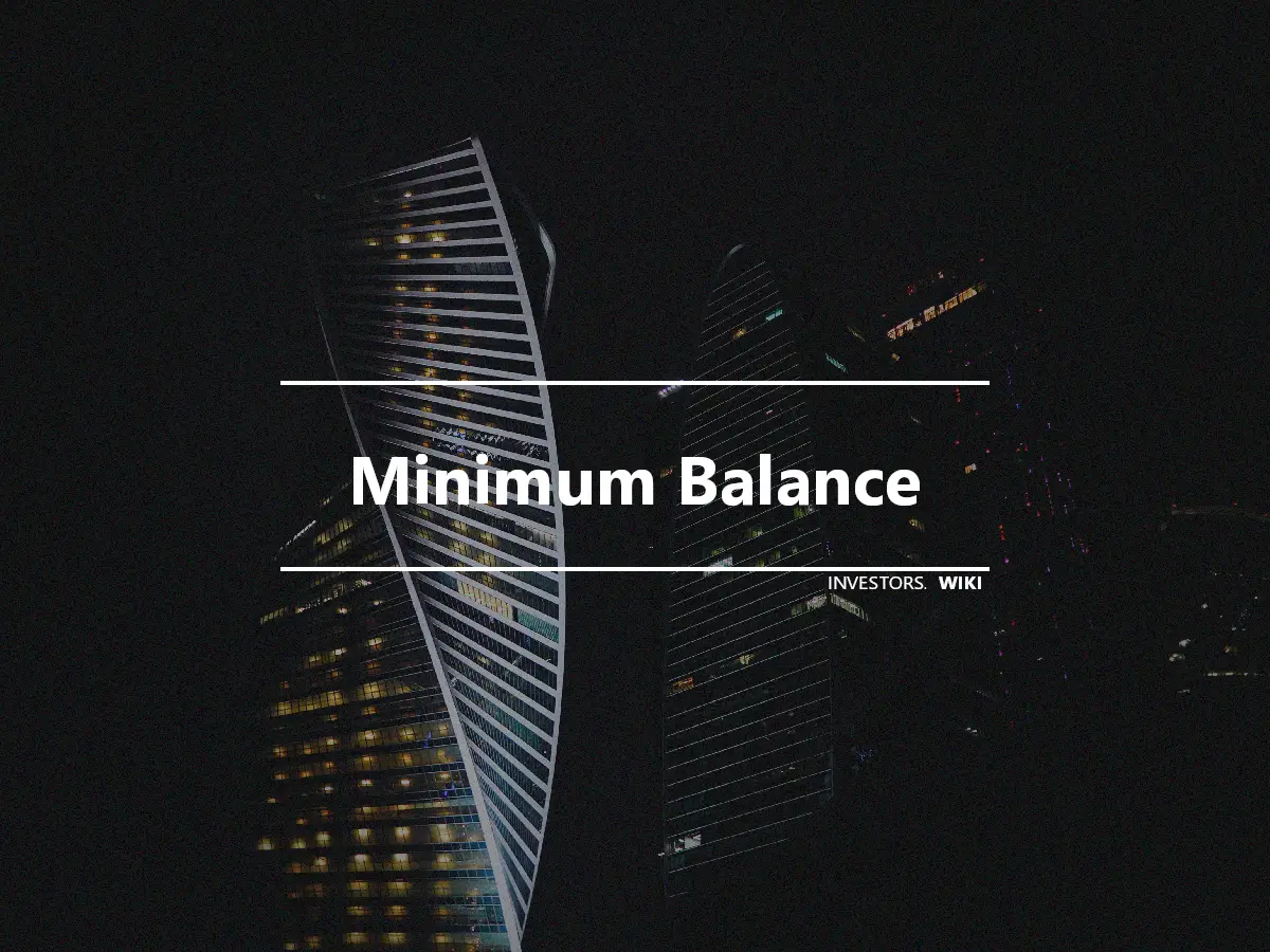 Minimum Balance
