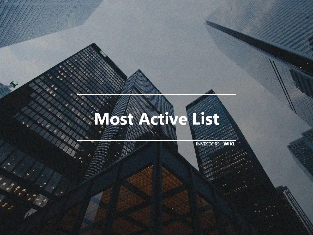 Most Active List