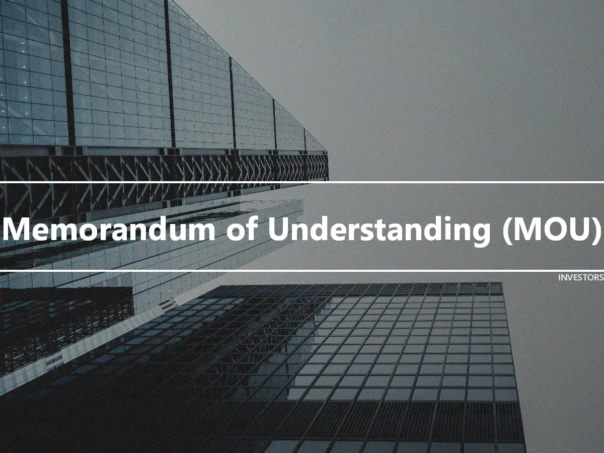 Memorandum of Understanding (MOU)