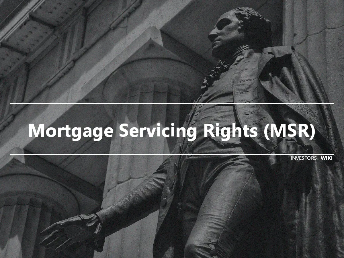 Mortgage Servicing Rights (MSR)