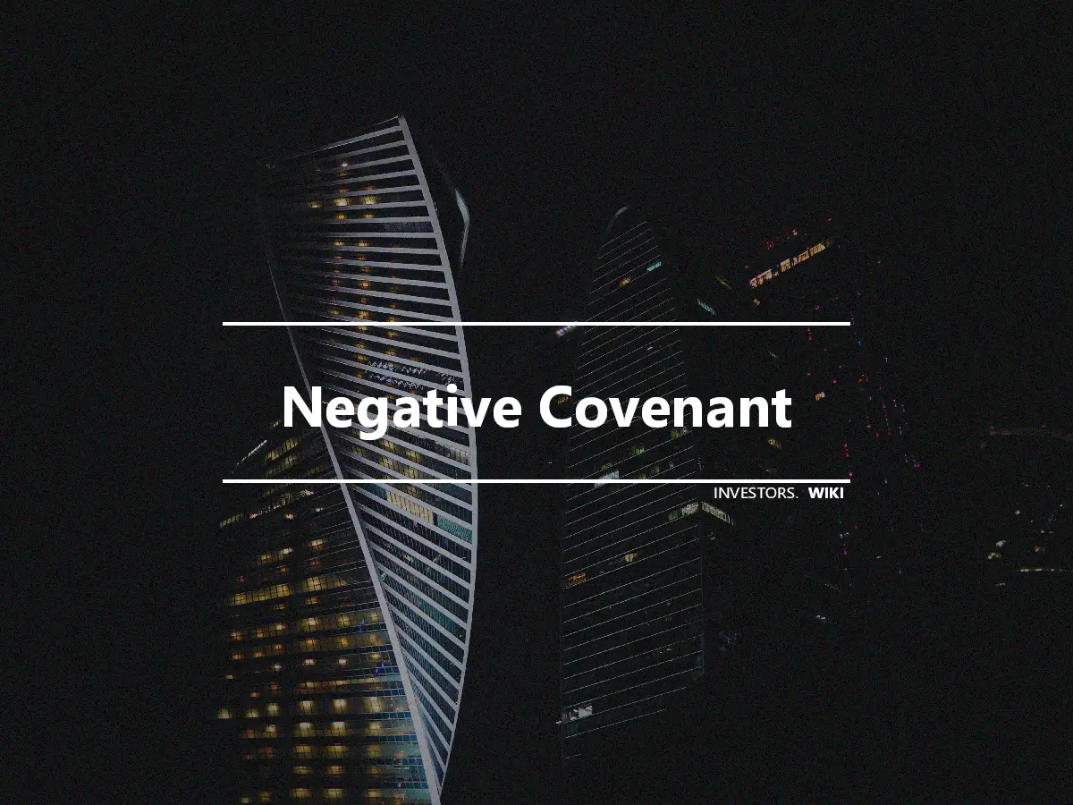 Negative Covenant