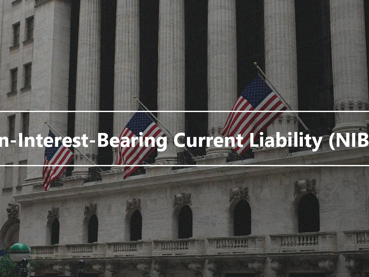 Non-Interest-Bearing Current Liability (NIBCL)