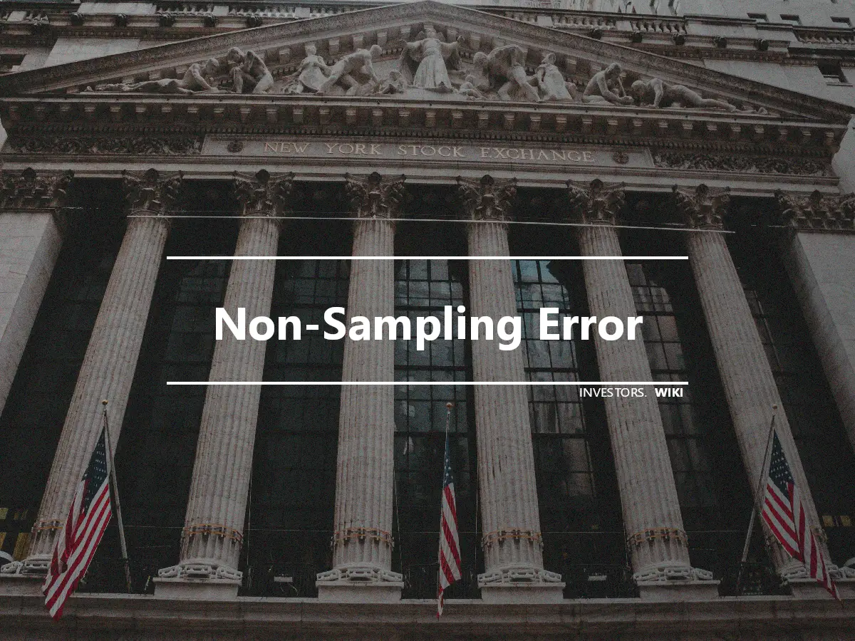 Non-Sampling Error