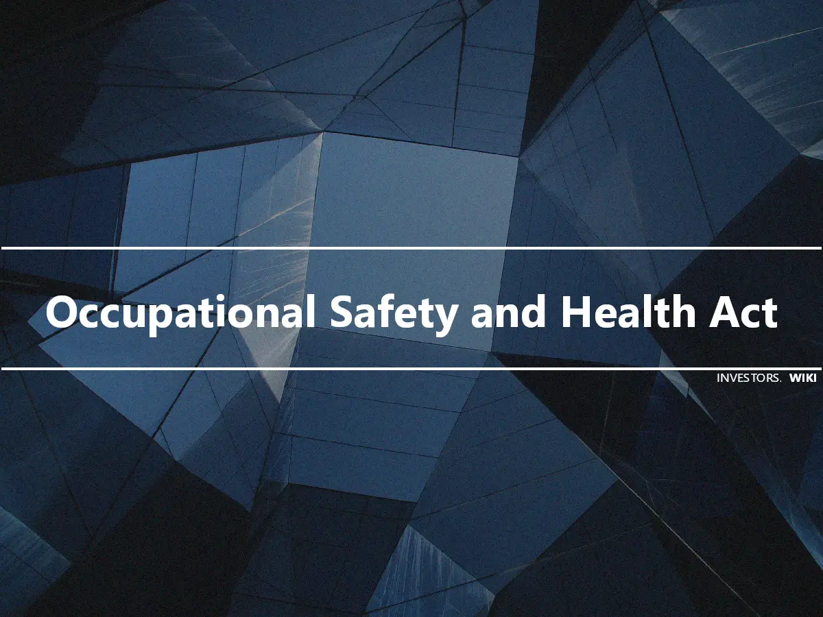 Occupational Safety and Health Act