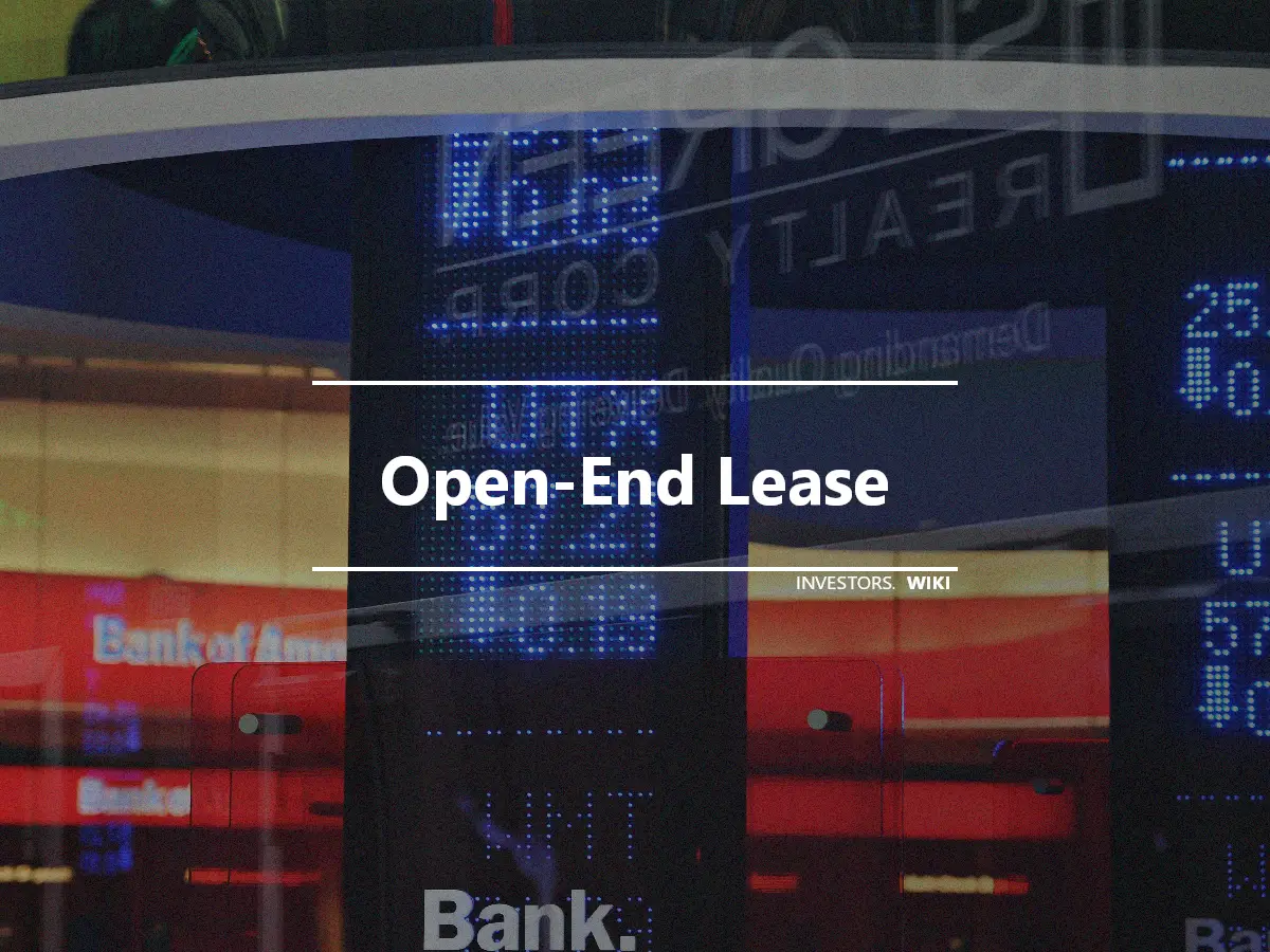 Open-End Lease