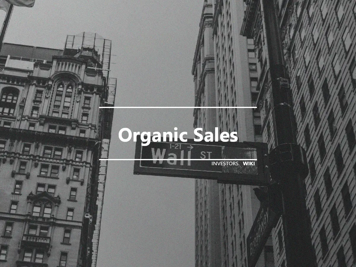 Organic Sales