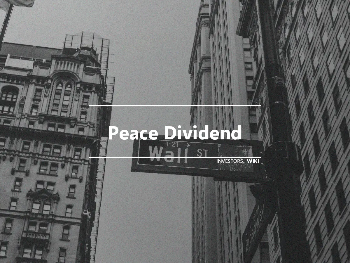 Peace Dividend