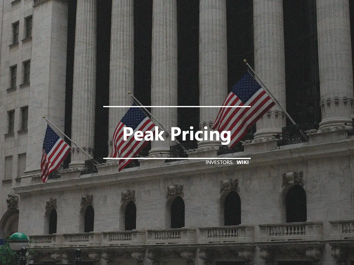Peak Pricing