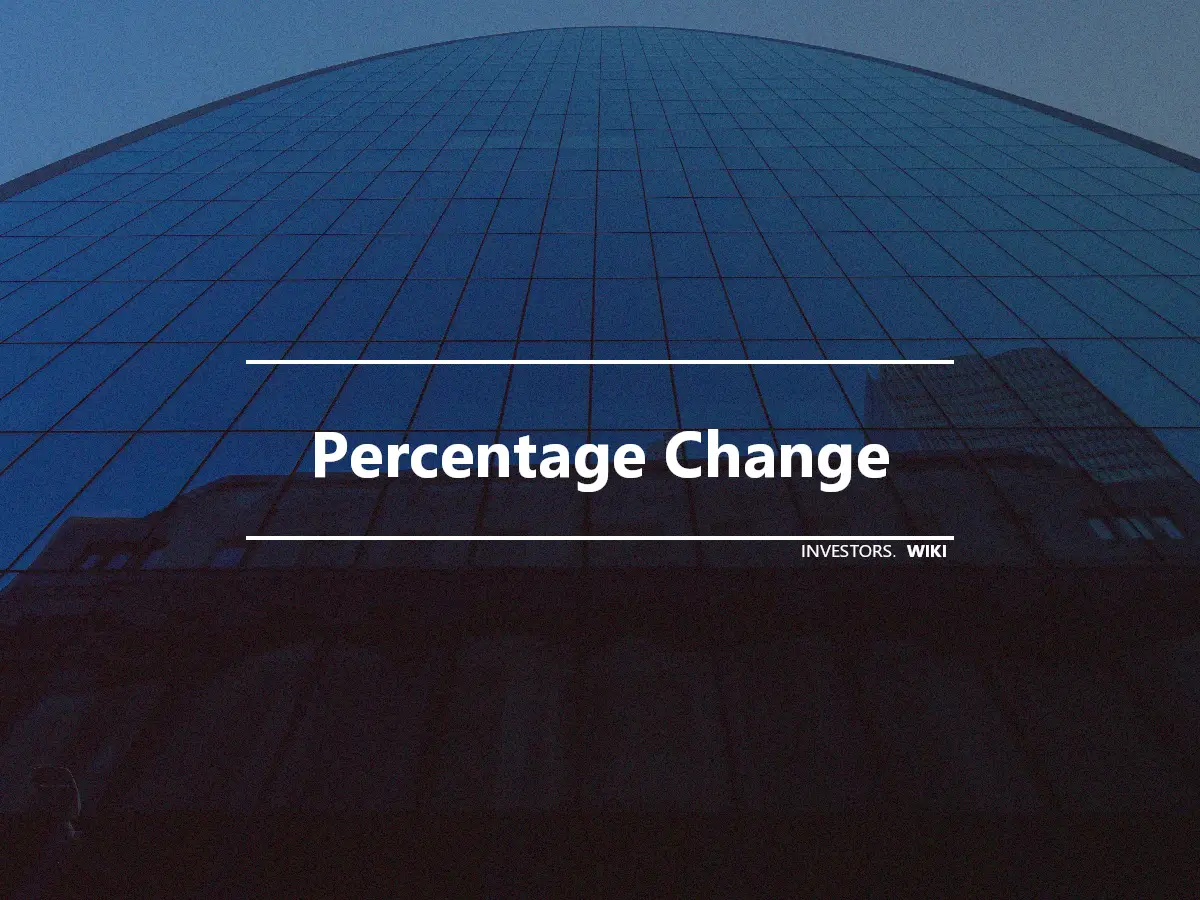 Percentage Change