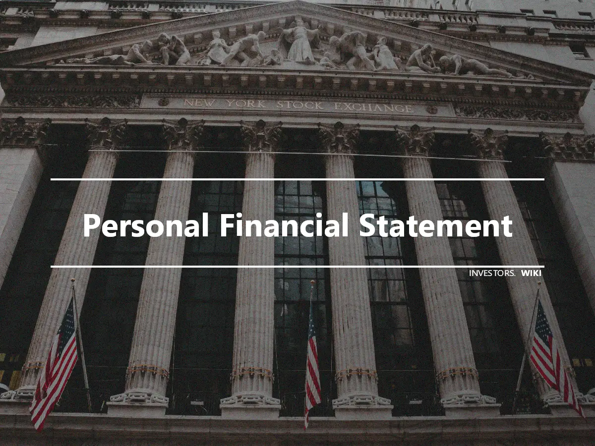 Personal Financial Statement