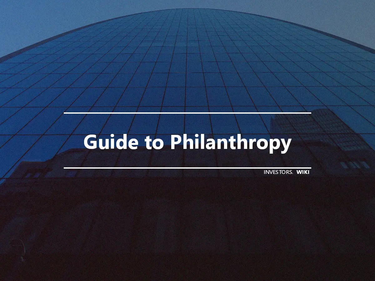 Guide to Philanthropy