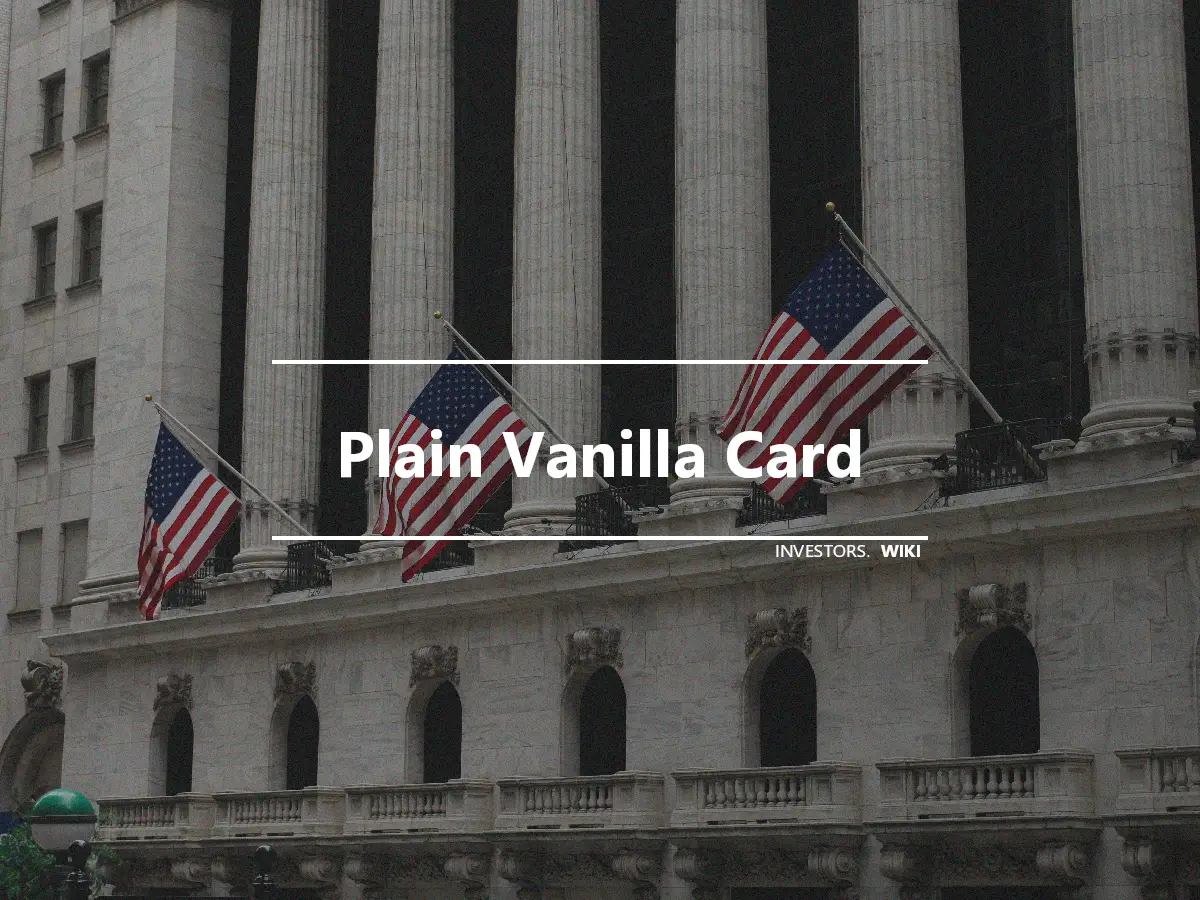 Plain Vanilla Card