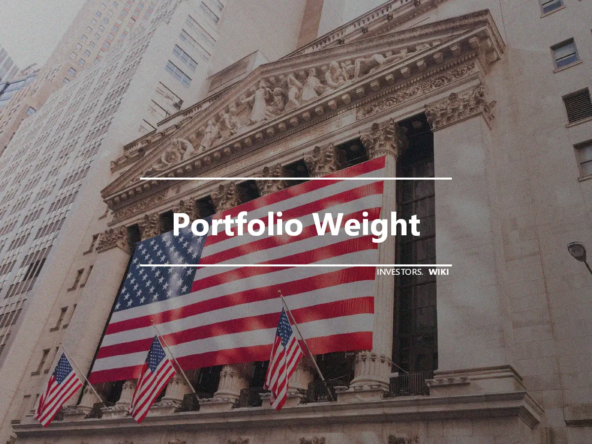 Portfolio Weight