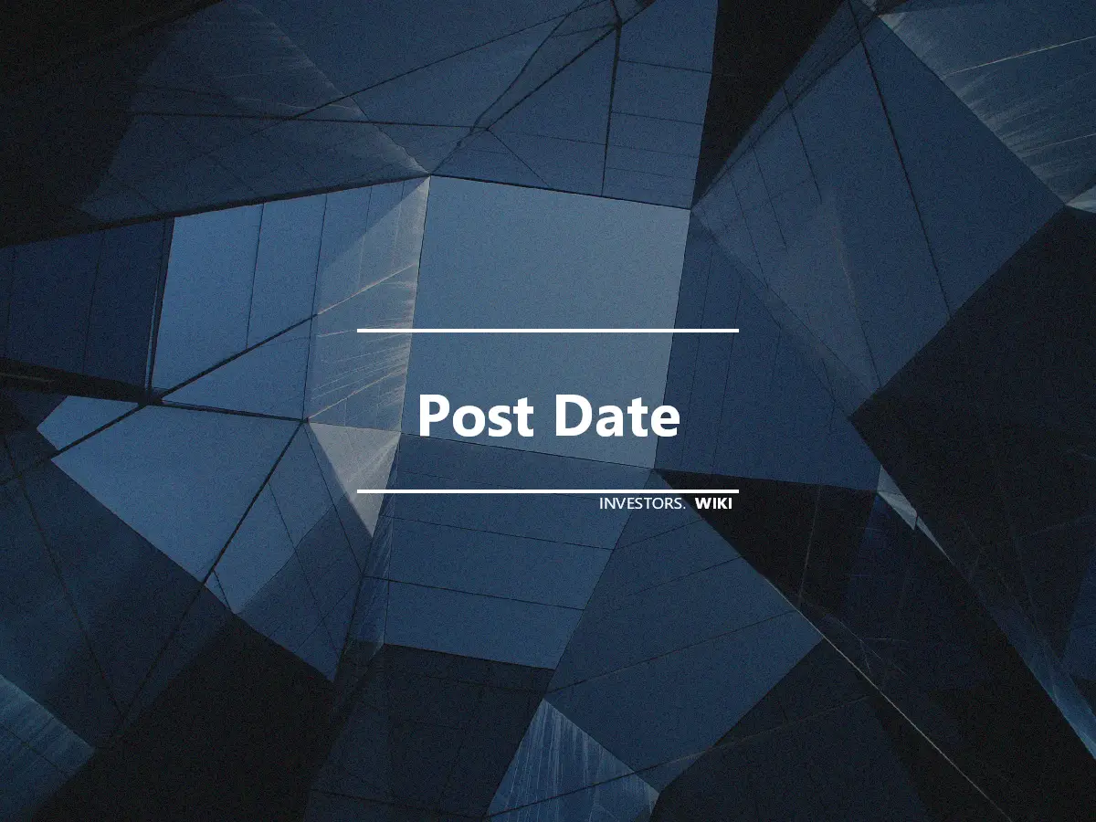 Post Date