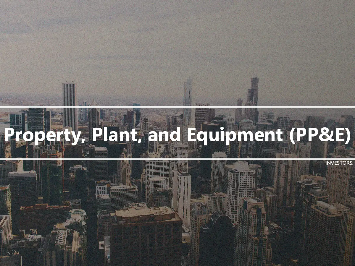 Property, Plant, and Equipment (PP&E)