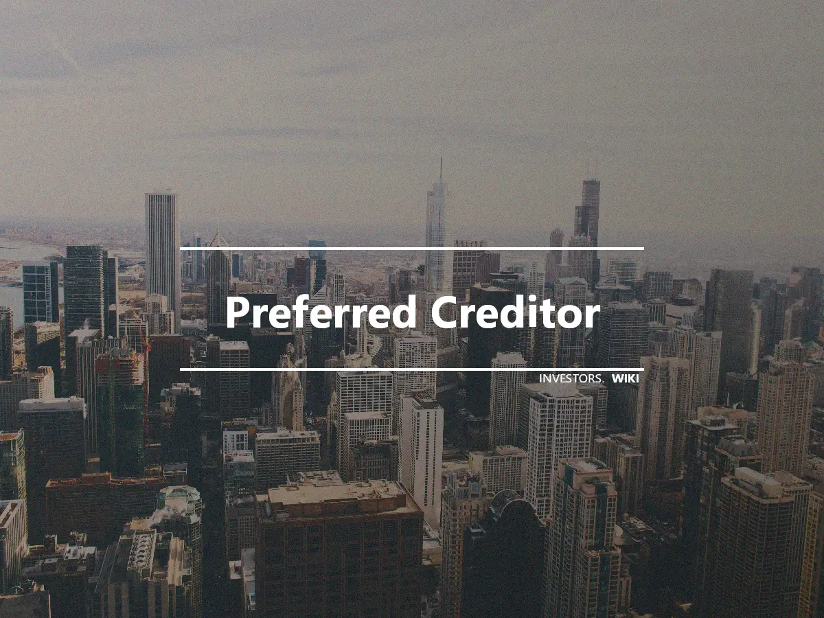 Preferred Creditor