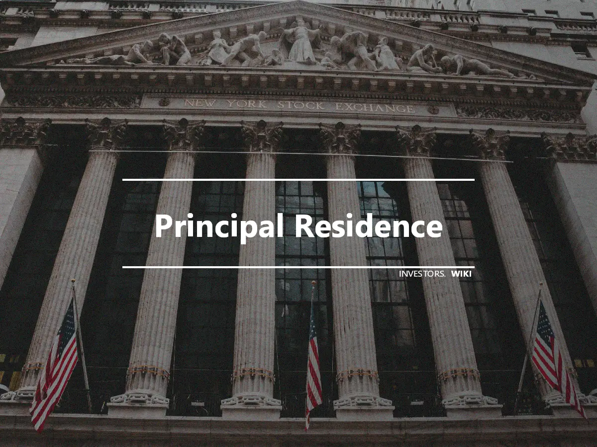 Principal Residence