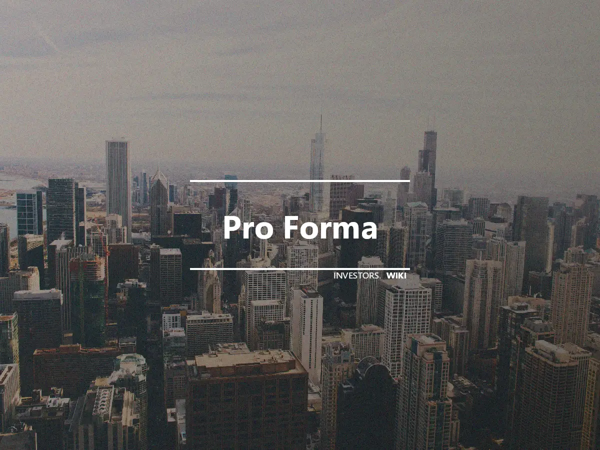 Pro Forma