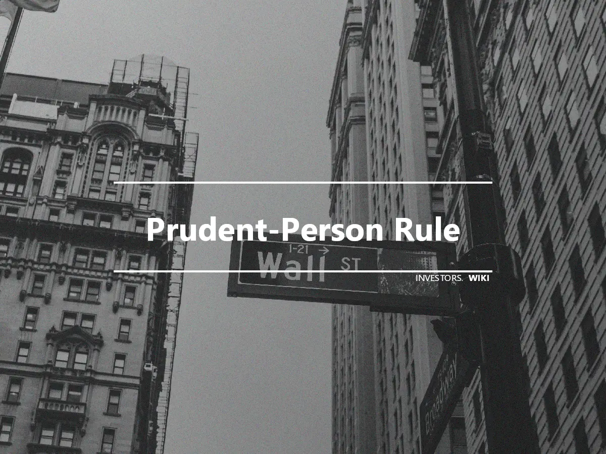 Prudent-Person Rule