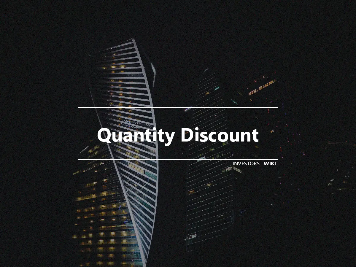Quantity Discount