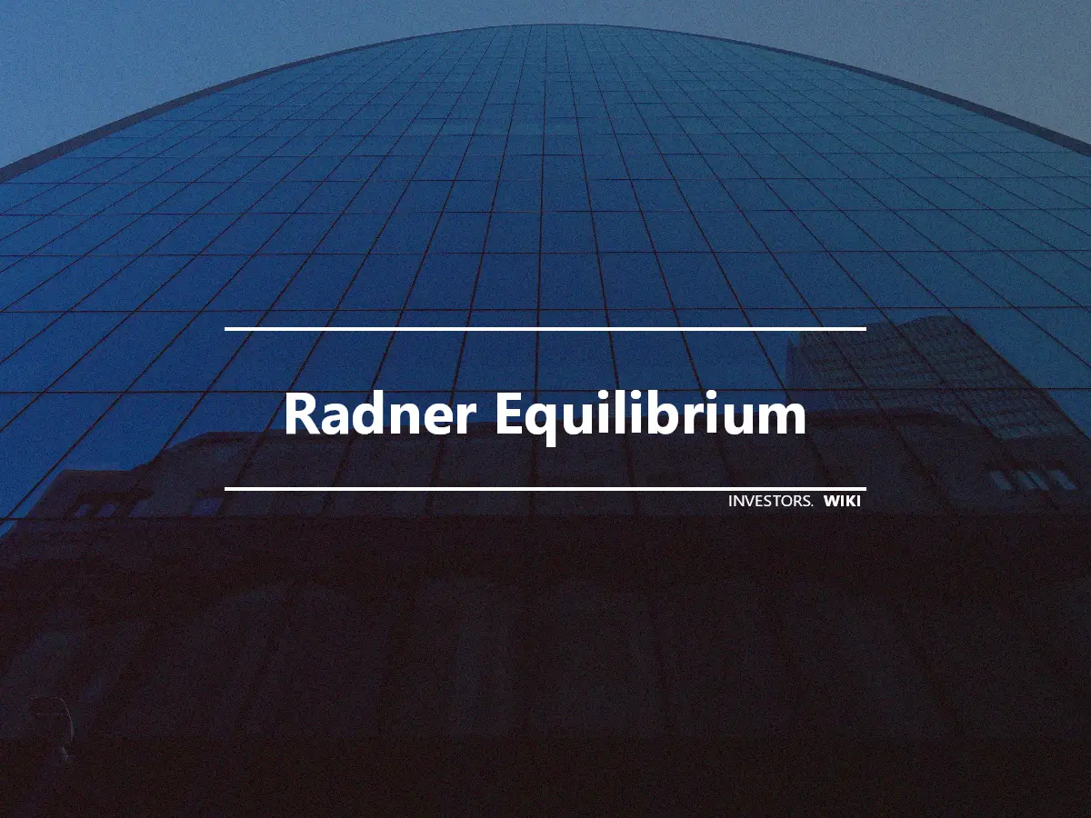 Radner Equilibrium