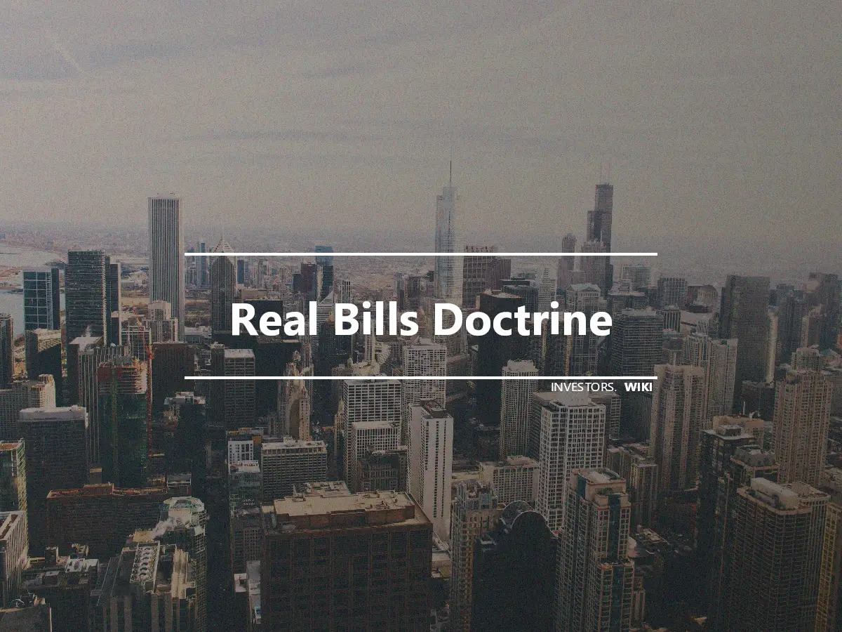 Real Bills Doctrine