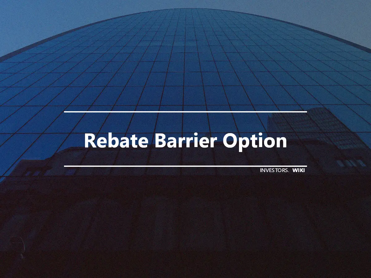 Rebate Barrier Option