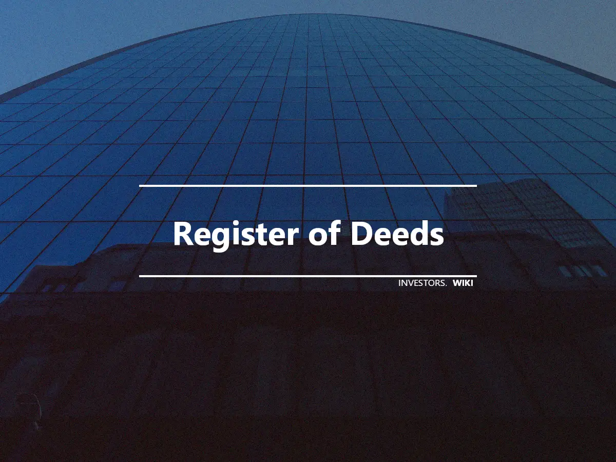 Register of Deeds