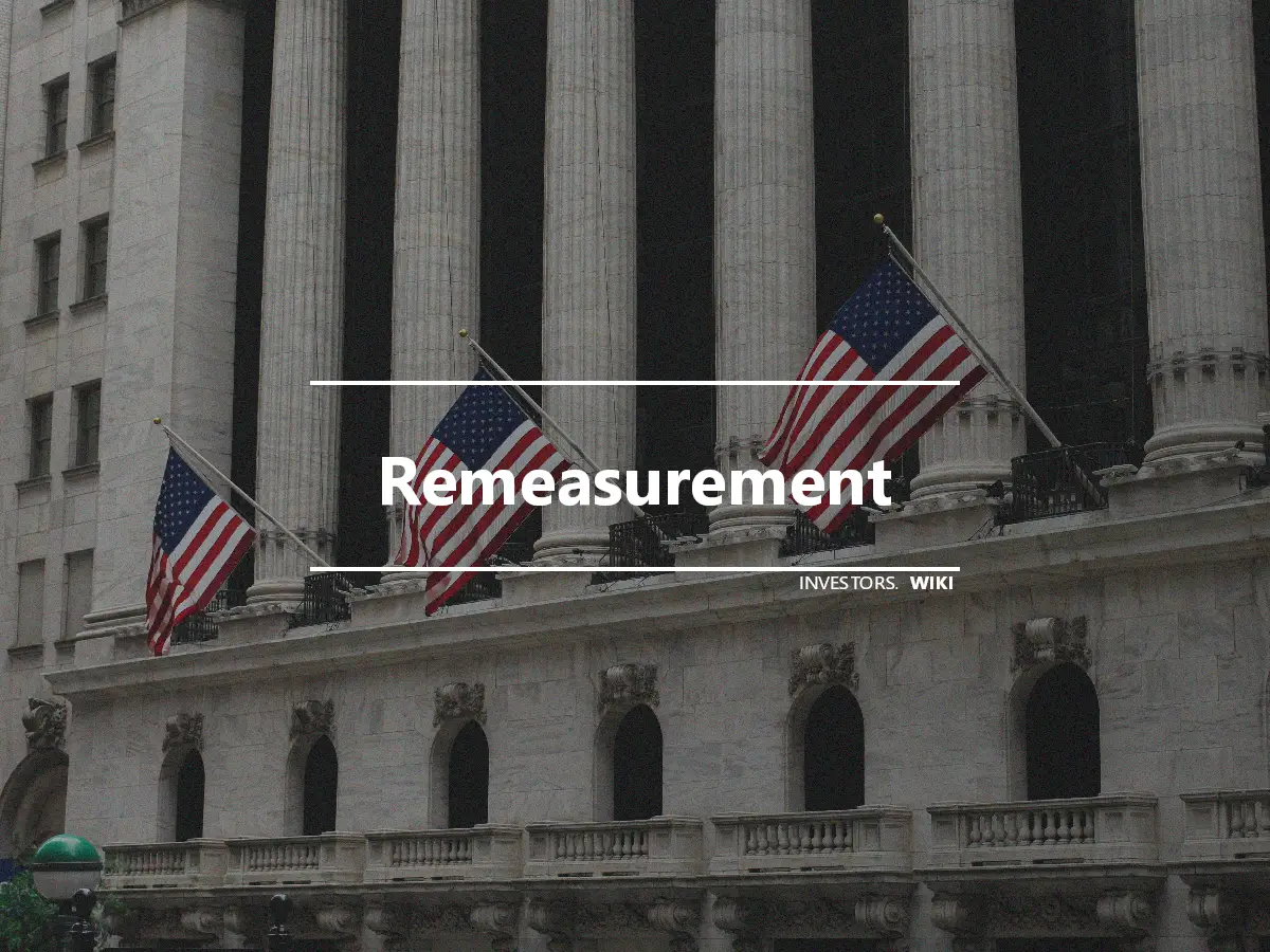 Remeasurement