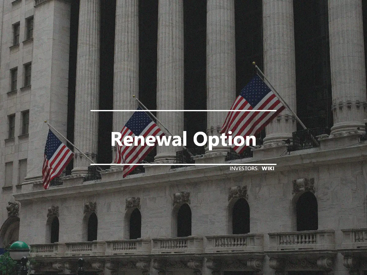 Renewal Option