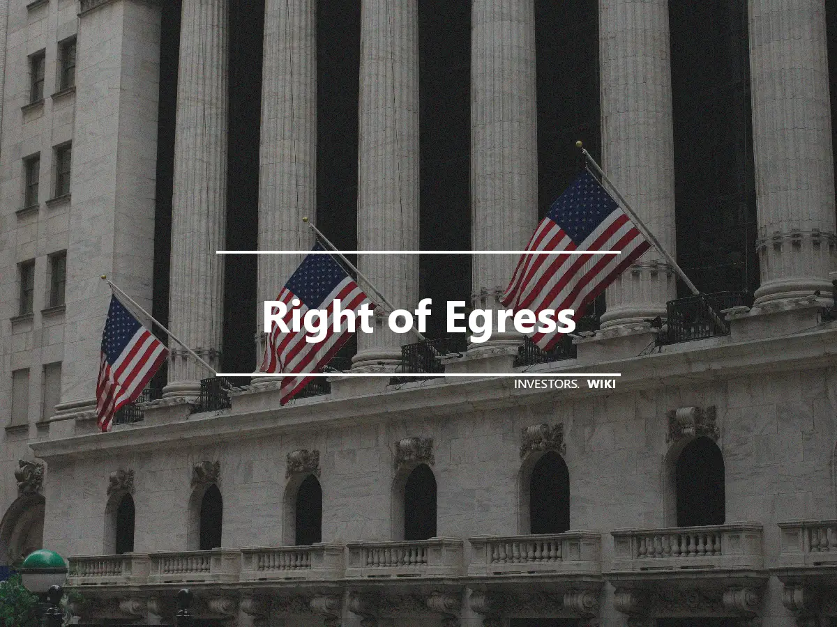 Right of Egress