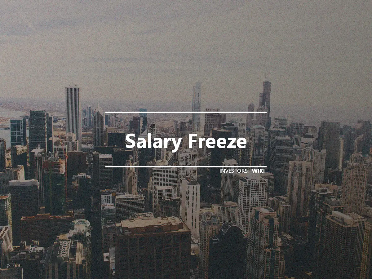 Salary Freeze