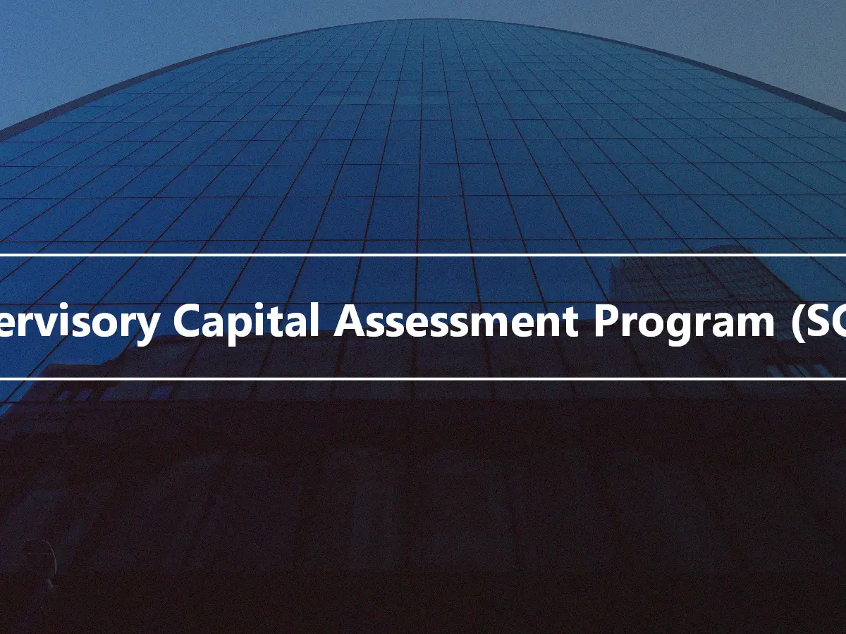 Supervisory Capital Assessment Program (SCAP)
