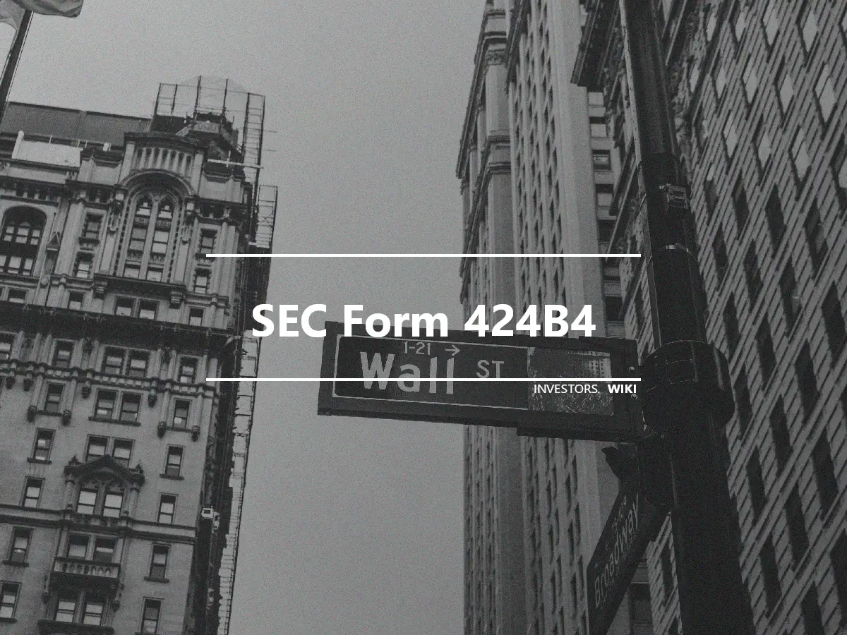 SEC Form 424B4