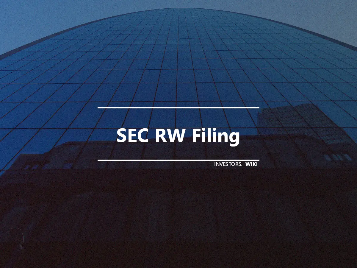 SEC RW Filing