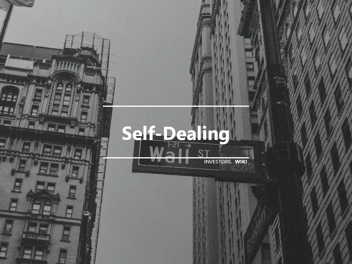 Self-Dealing