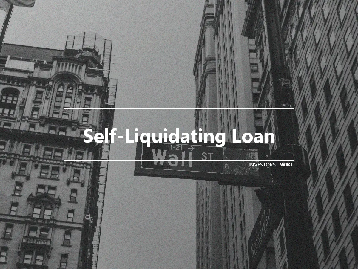 Self-Liquidating Loan