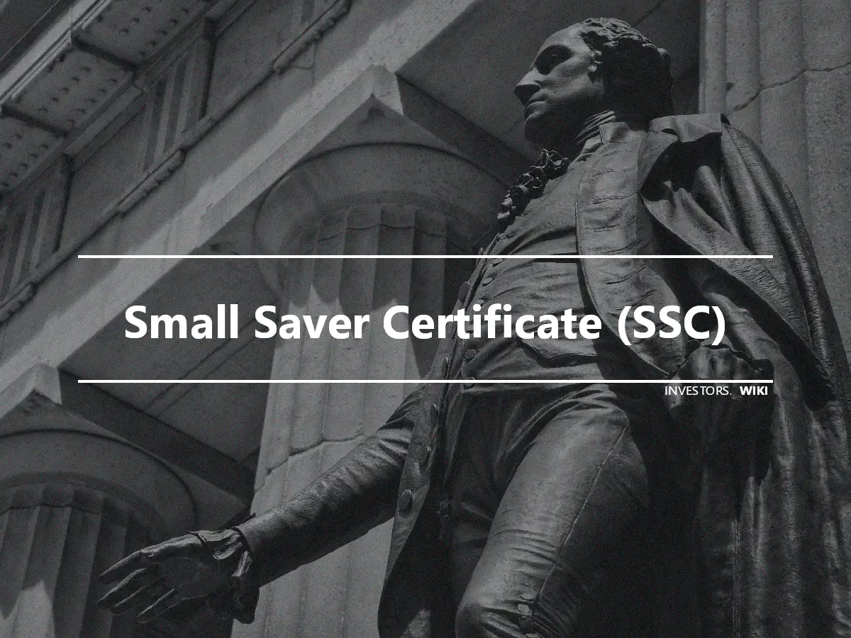 Small Saver Certificate (SSC)