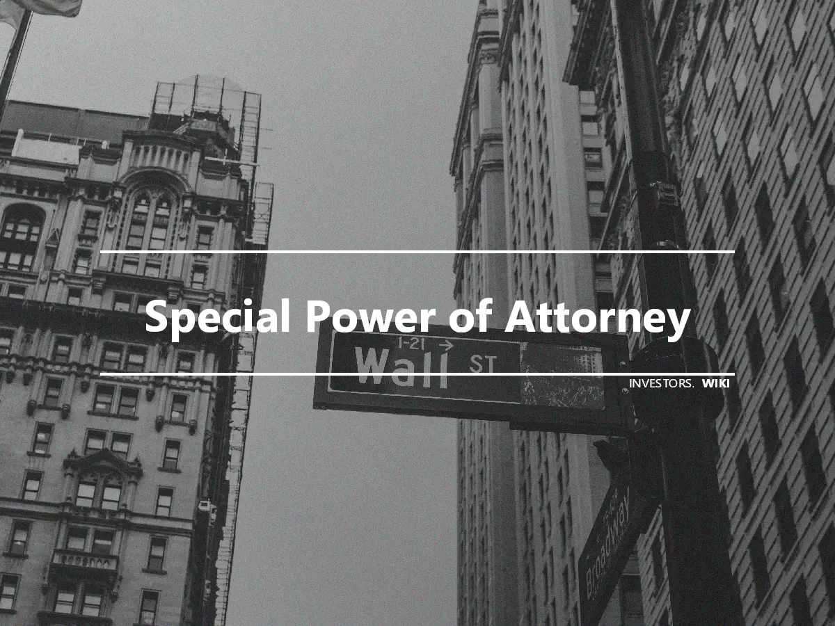 Special Power of Attorney